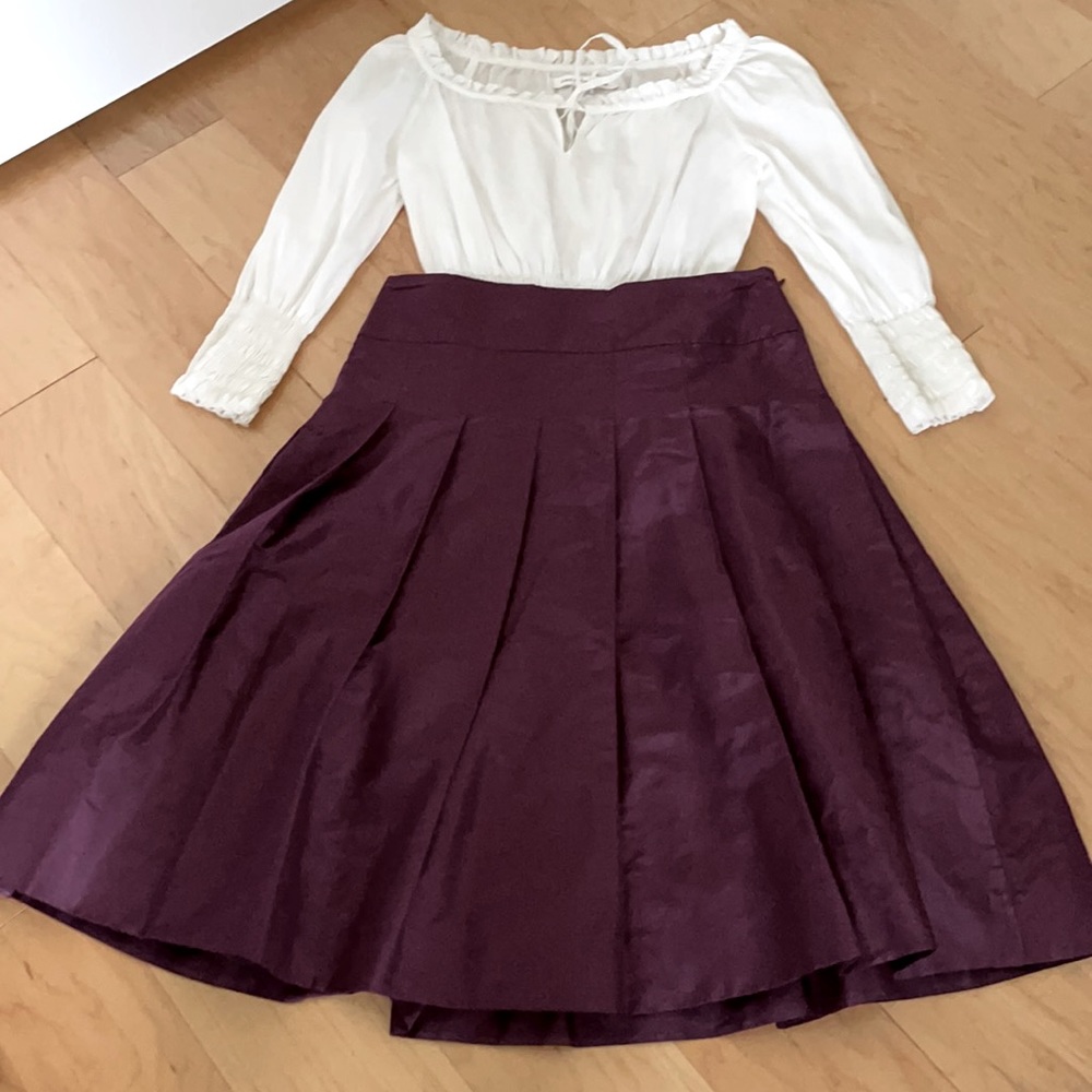J.Crew Silk Taffeta Party Skirt